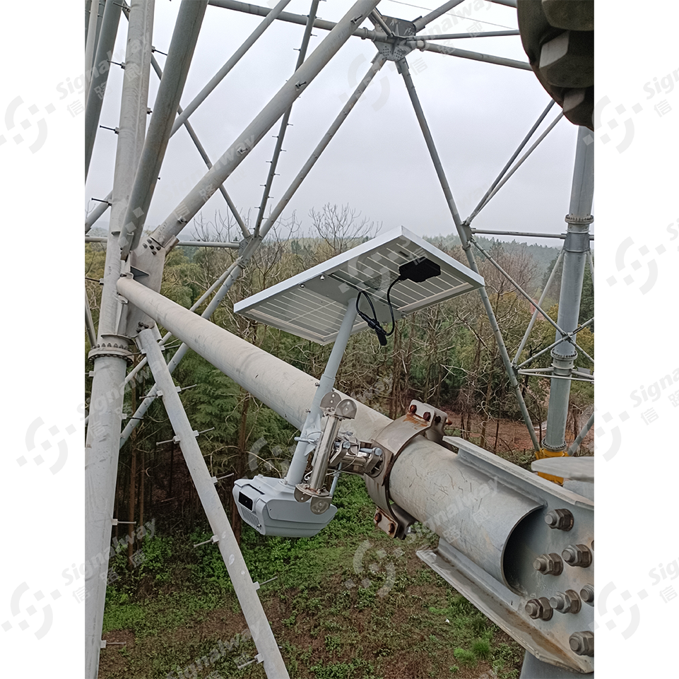 Outdoor Dust-proof Power Grid Video Solar Surveillance Camera H.264 Image Timing Capture System Smoke Detector