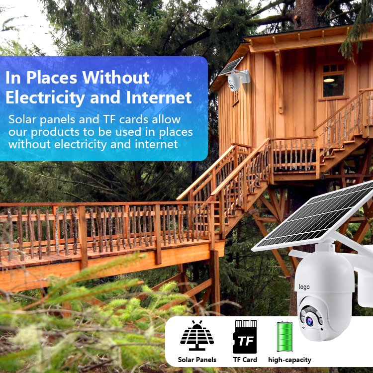 Tuya Wireless Ip System Battery Power Security Surveillance Outdoor Powered Cctv 4G Wifi Solar Camera With Sim Card