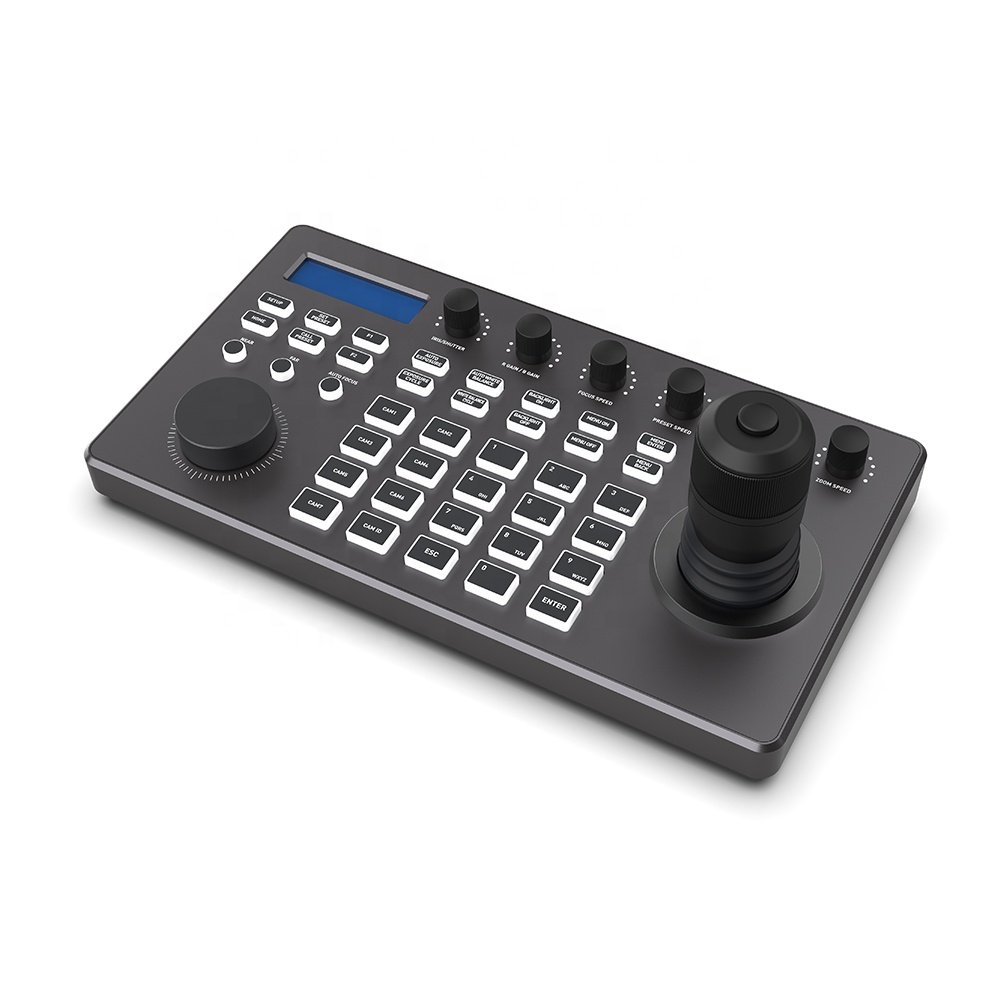 Video Conference Camera with Silicon Buttons 4K HD video cameras control panel 4D Joystick PTZ Controller