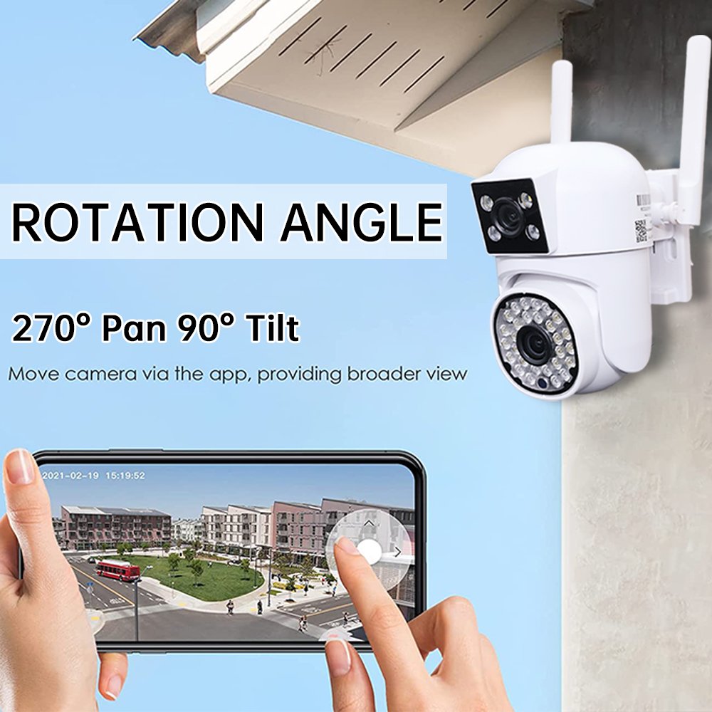 2MP ptz Dual Lens camera Outdoor Dual Lens WIFI security camera system surveillance Motion Tracking cctv ip Wireless