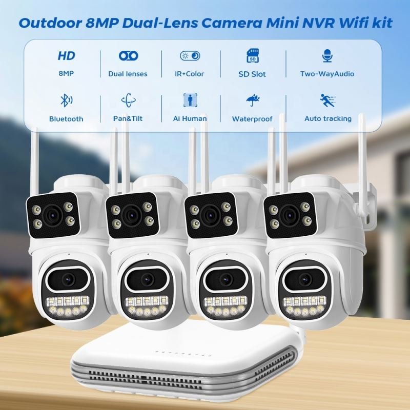 Kit De Camara Seguridad Security System 64 Cammeras Video Surveillance Extrieur Set 12Mp 32Ch Camera 4 Way Channel Cctv Complete