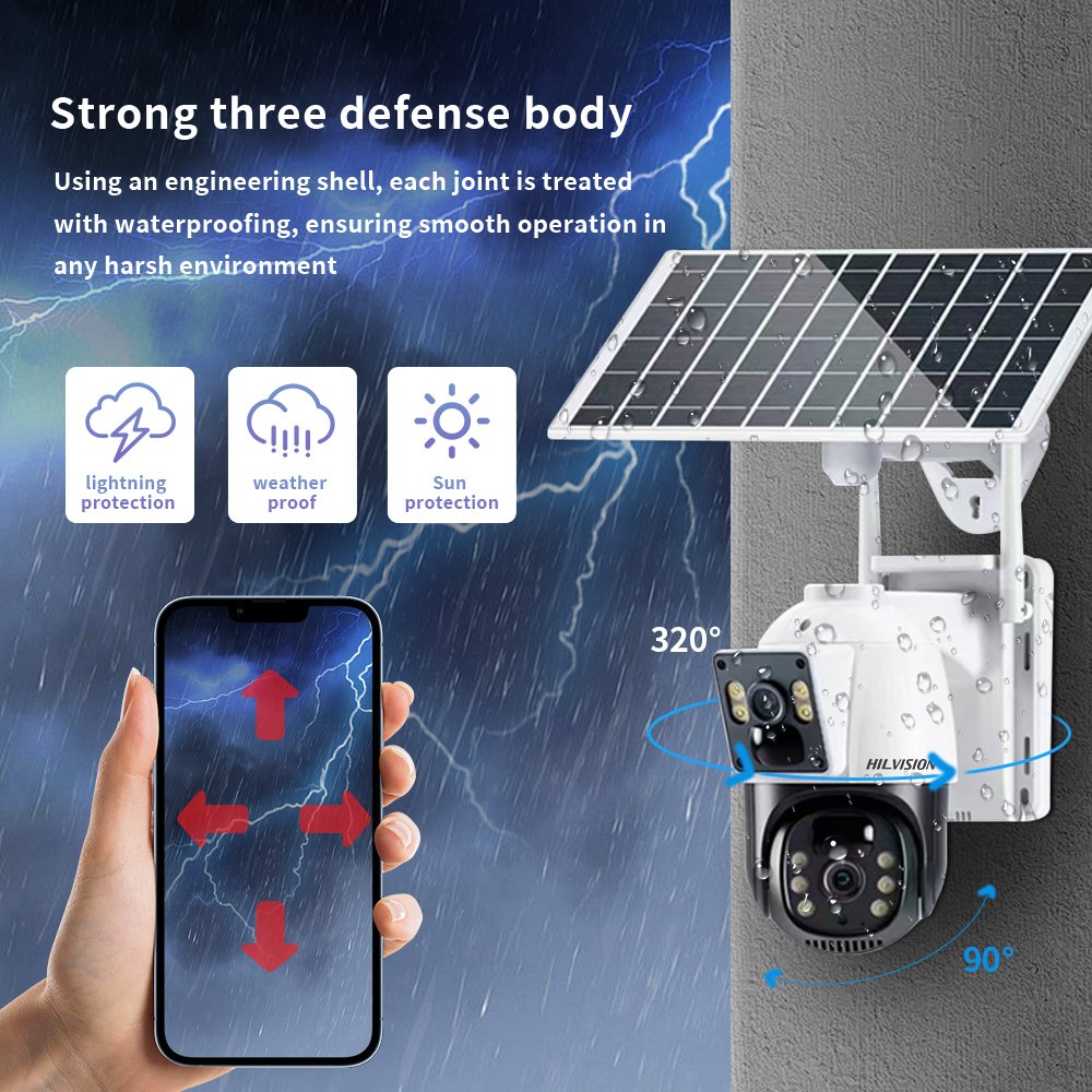 C2480WP-30JW Hidden Detector 360 Surveillance Camera Home Security Cctv Solar Camera System