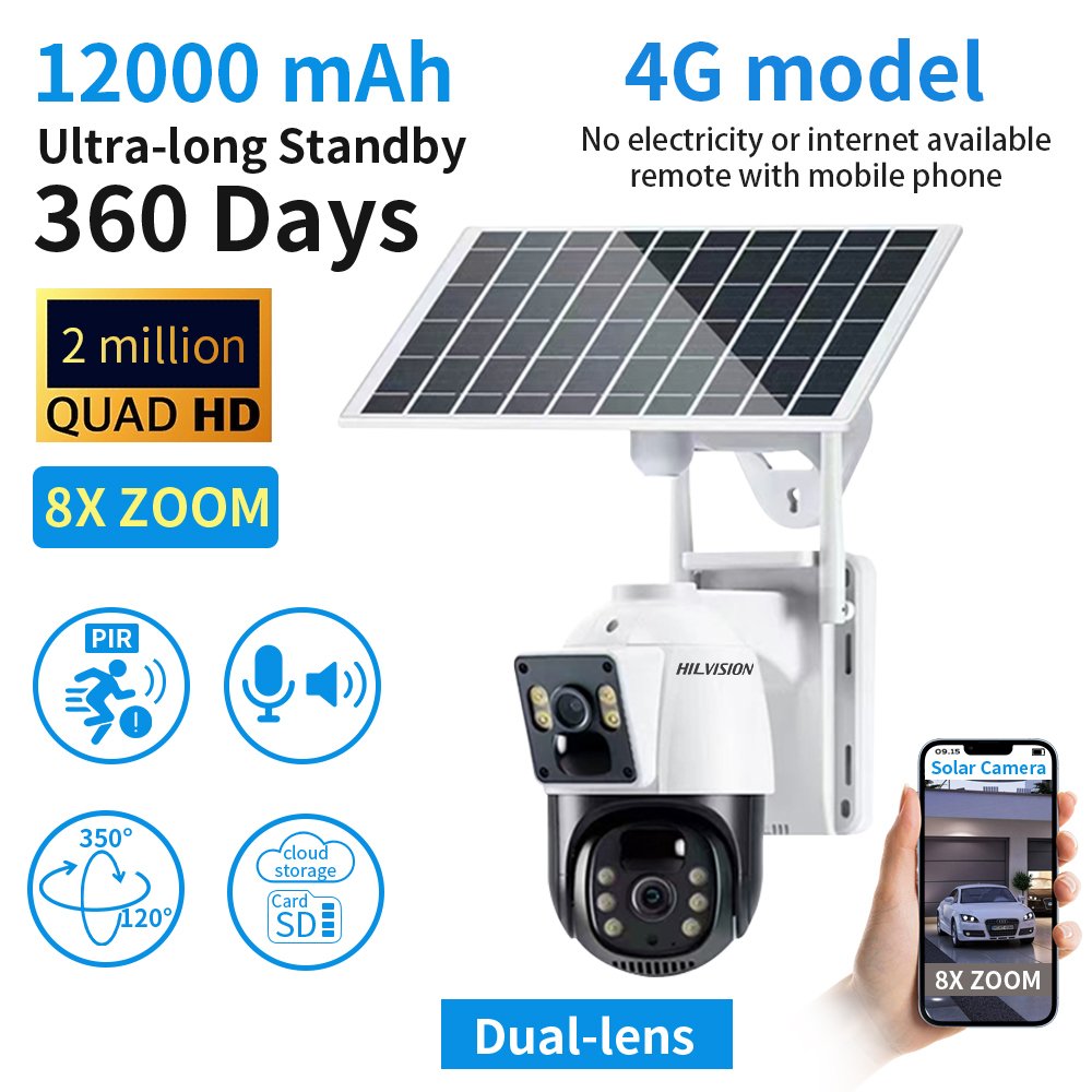 C2480WP-30JW Hidden Detector 360 Surveillance Camera Home Security Cctv Solar Camera System