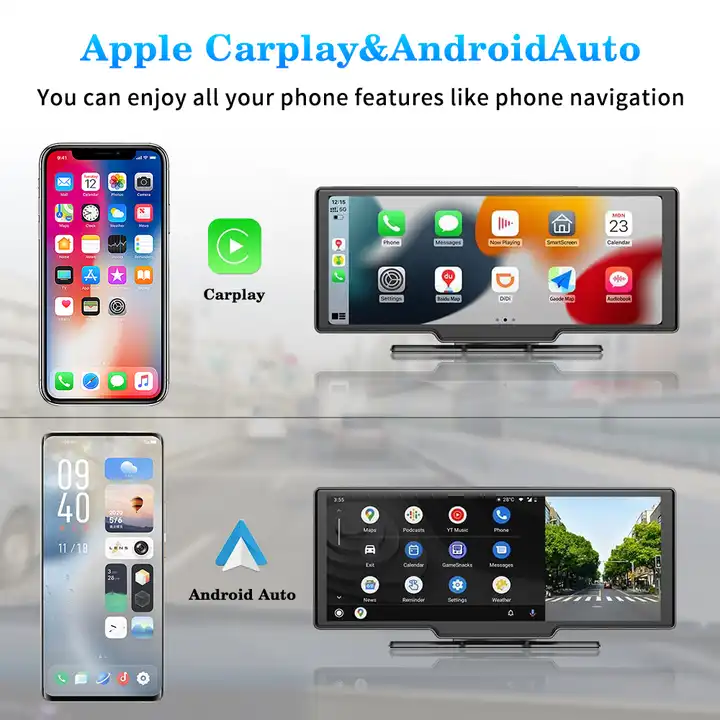 Truck Camera System Wifi Wireless Android auto Car Display Surveil Camera Smart Dual Dashcam Car Touch Screen Monitors