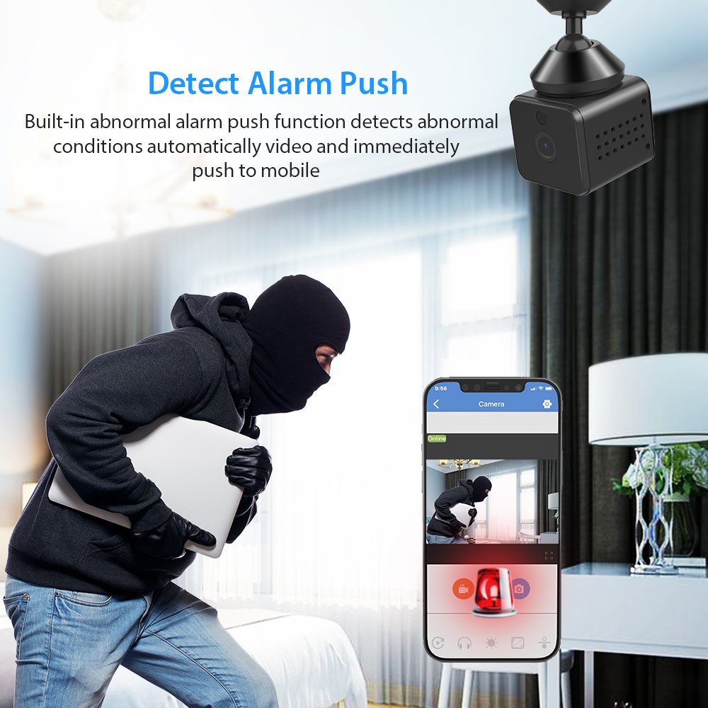 Hot 1080p infrared fill light 8 MP CMOS anti thief camera mini blut Motion Detection 360 wifi baby monitor camera
