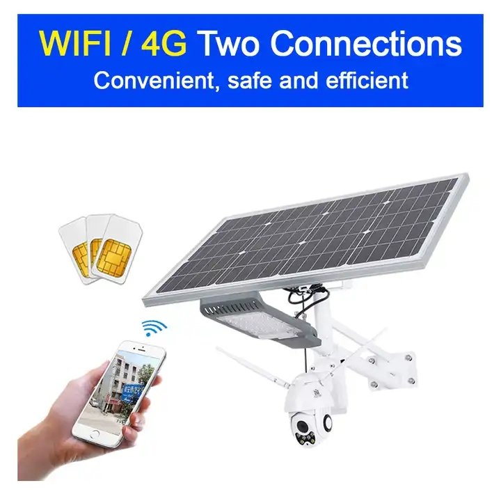 solar lamp with surveillance camera and wifi solar panel camera surveillance