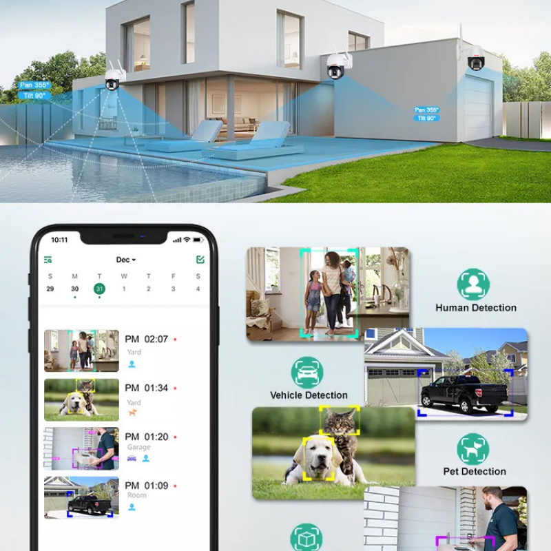 Colin Biggest Zoom Type Solar Security CCTV Camera Systems Wireless Wifi and 4G Surveillance Camera Outside