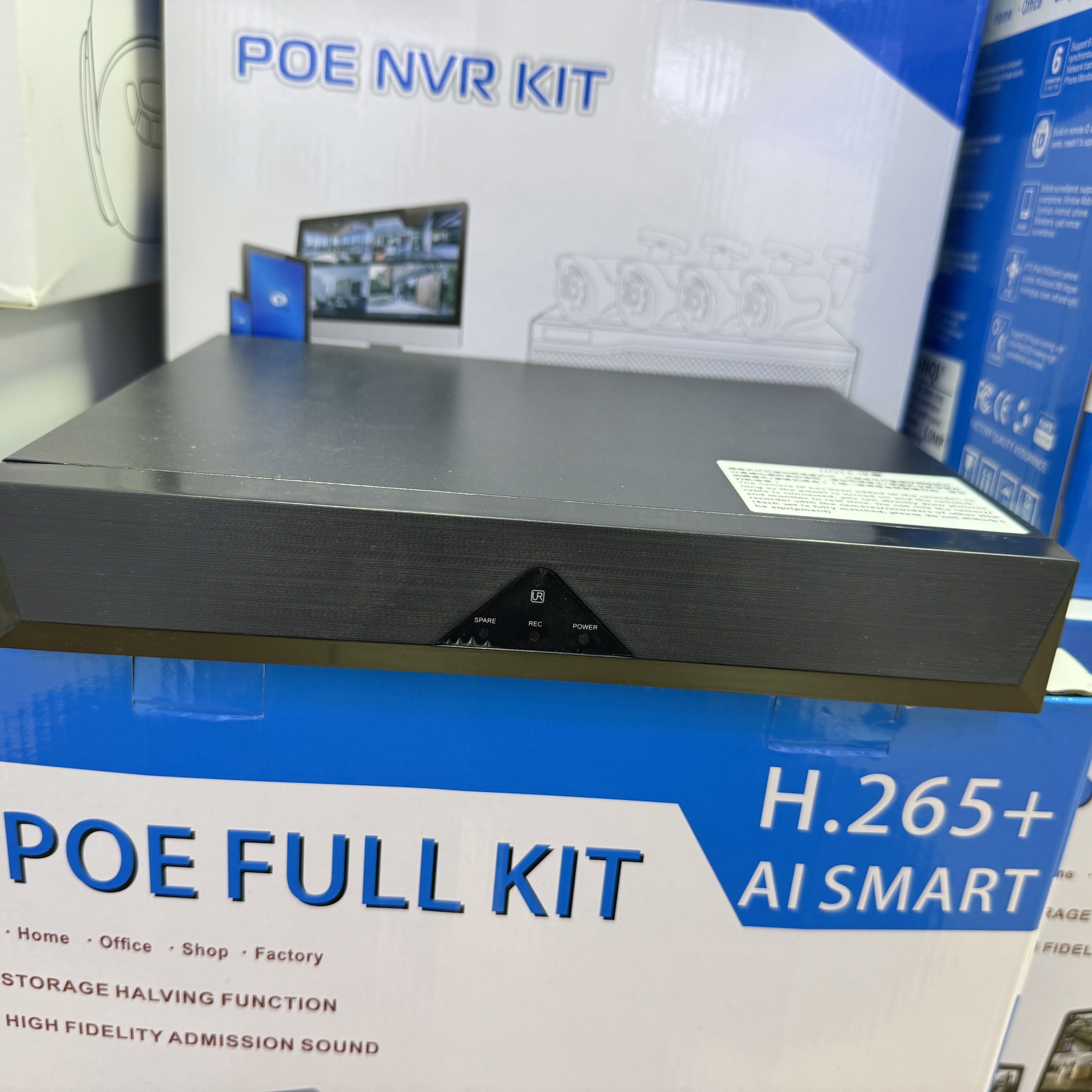 HD Network Camera Recorder Kit Full Color Warm Light Camera Security Infrared Night Surveillance IP Cameras