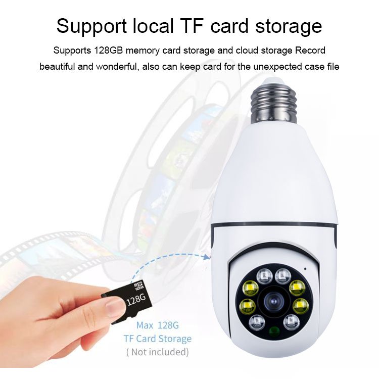 LED Light Camera Bulb 1080P Security Camera System with 2.4GHz WiFi 360 Degree Panoramic Wireless Home Surveillance ip Cameras