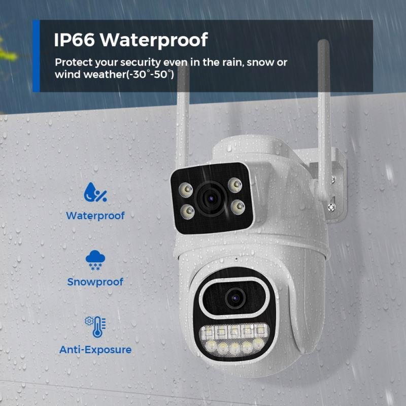 8K Surveillance System Camera Wifi With Battery Watering Copper Device Drip Irrigation Home Smart Automation Kit Monitoring Tuya