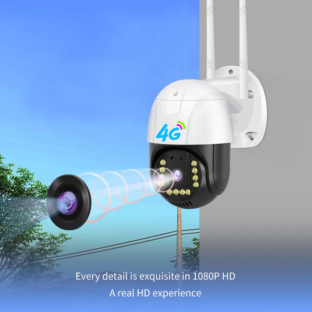 Hot 3MP Dome Kamara Fixed CCTV System Outdoor Waterproof Wireless Camera de Surveillance Sans Fil Seguridad Camara 4G PTZ