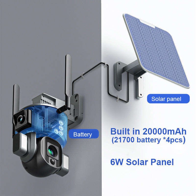 Clear Video 4g 10x Zoom Pt 4.0megapixel Wifi Dome Cctv Network Ipsy Solar Battery Backup Surveillance Camera