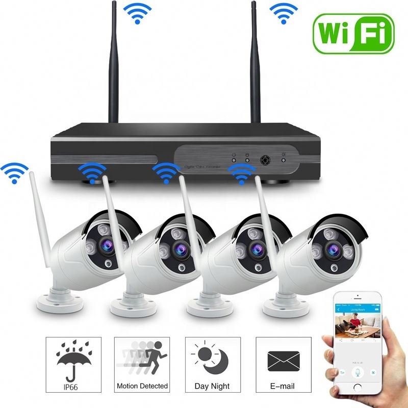 Waterproof Outdoor 3MP XMEYE Face Detection Face Capture 4CH wireless cctv system wifi camera kit Surveillance Camera