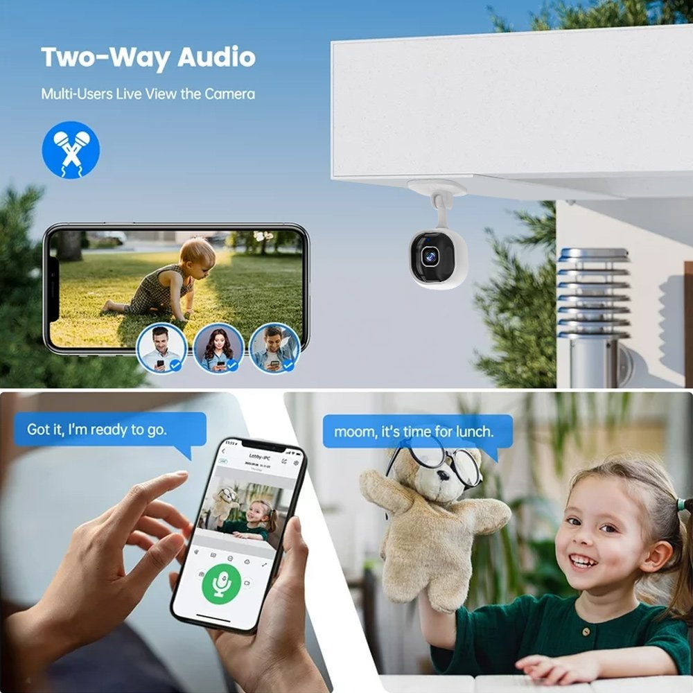 Home mini camera night vision Full Hd 1080p Infrared WiFi Camera Home Security Surveillance Cameras baby monitor