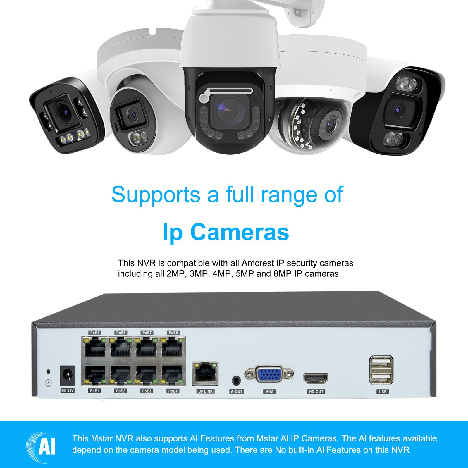 OEM 4K 8 Channel IP PoE NVR System UP TO 12TB HDD 12MP 12CH plug & play p2p Cctv Camera System 8MP Network Video Recorder