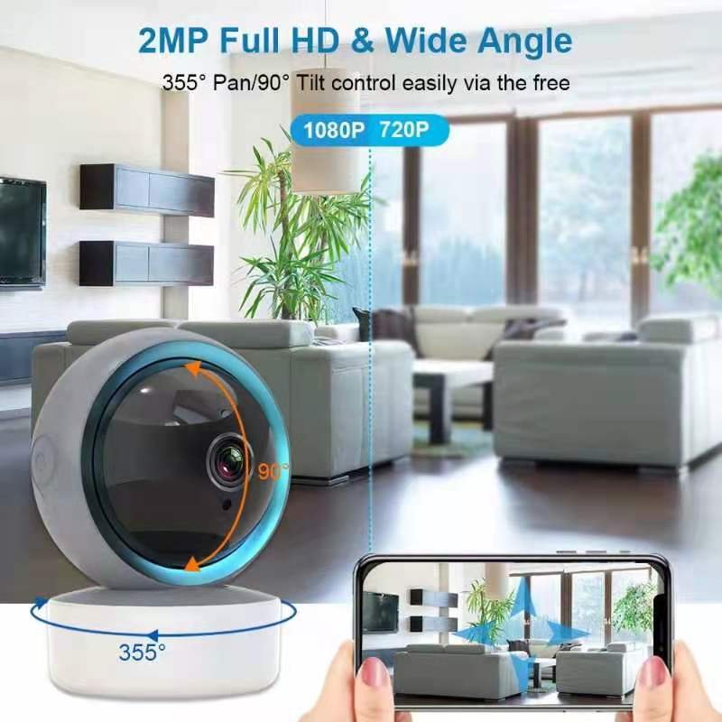 TOWO WiFi Camera Indoor Smart Home Security Camera with Night Vision and Activity Alerts Remote Control Your Smart Phone