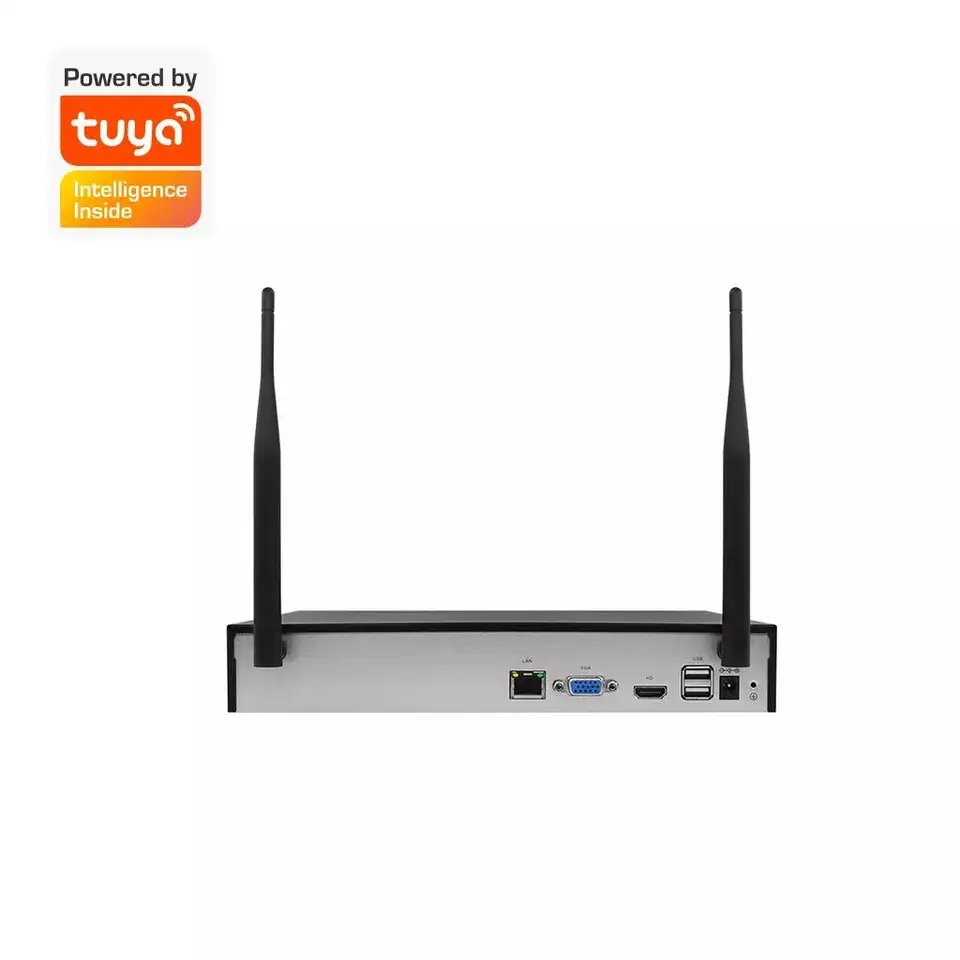 Tuya Smart Life HD 3MP 4CH Wireless WiFi PTZ Camera NVR Kit Two Way Audio Security Surveillance CCTV Camera System