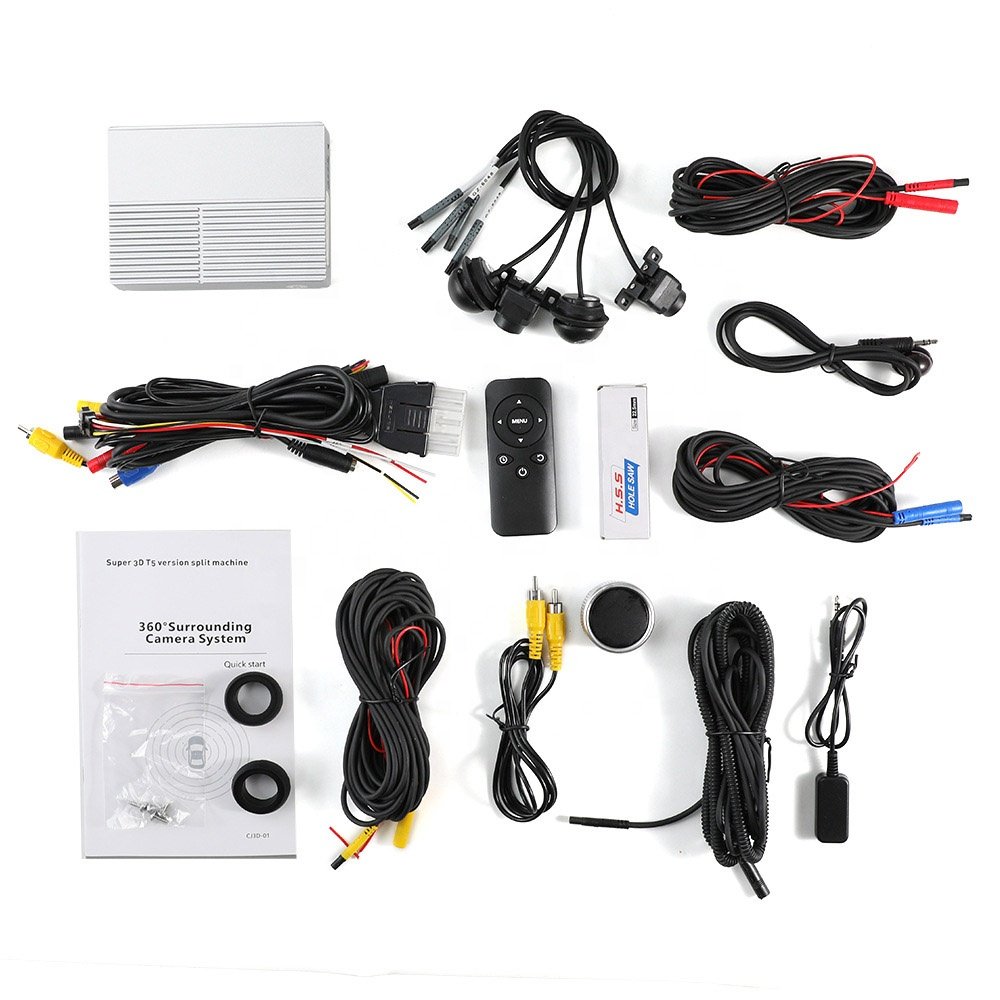 AHD 1080P Super 2D 3D Auto Birdview Surround Truck 360 Degree CCTV Monitor Panoramic Driving Assist Car Side Camera System
