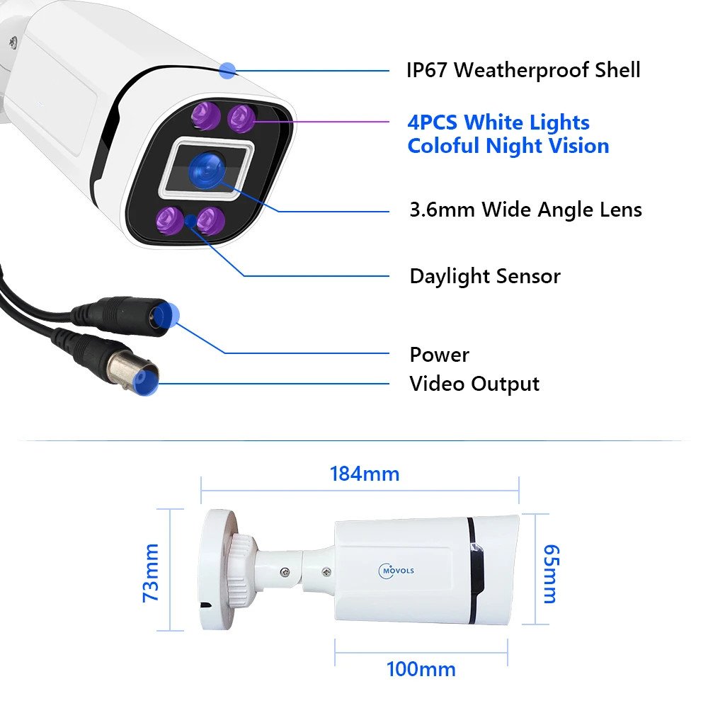 4/8 channel 8CH P2P wired poe full hd night vision home outdoor surveillance security ip AI DVR cctv kit camera system for home
