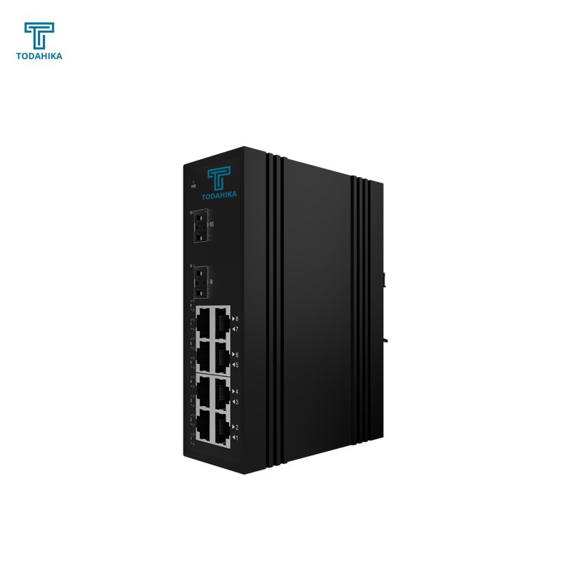 CE EAC 2*1000Mbps SFP Port and 8*10/100/1000M RJ45 Port Industrial Ethernet Gigabit Switch