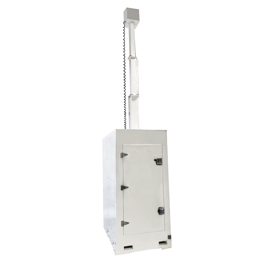 7m manual mast Cubiod tower mobile surveillance unit mobile surveillance tower for Music festival monitoring
