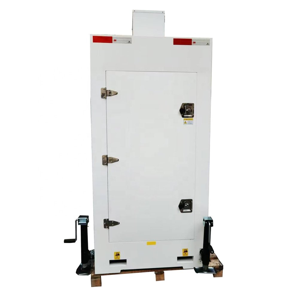 7m manual mast Cubiod tower mobile surveillance unit mobile surveillance tower for Music festival monitoring