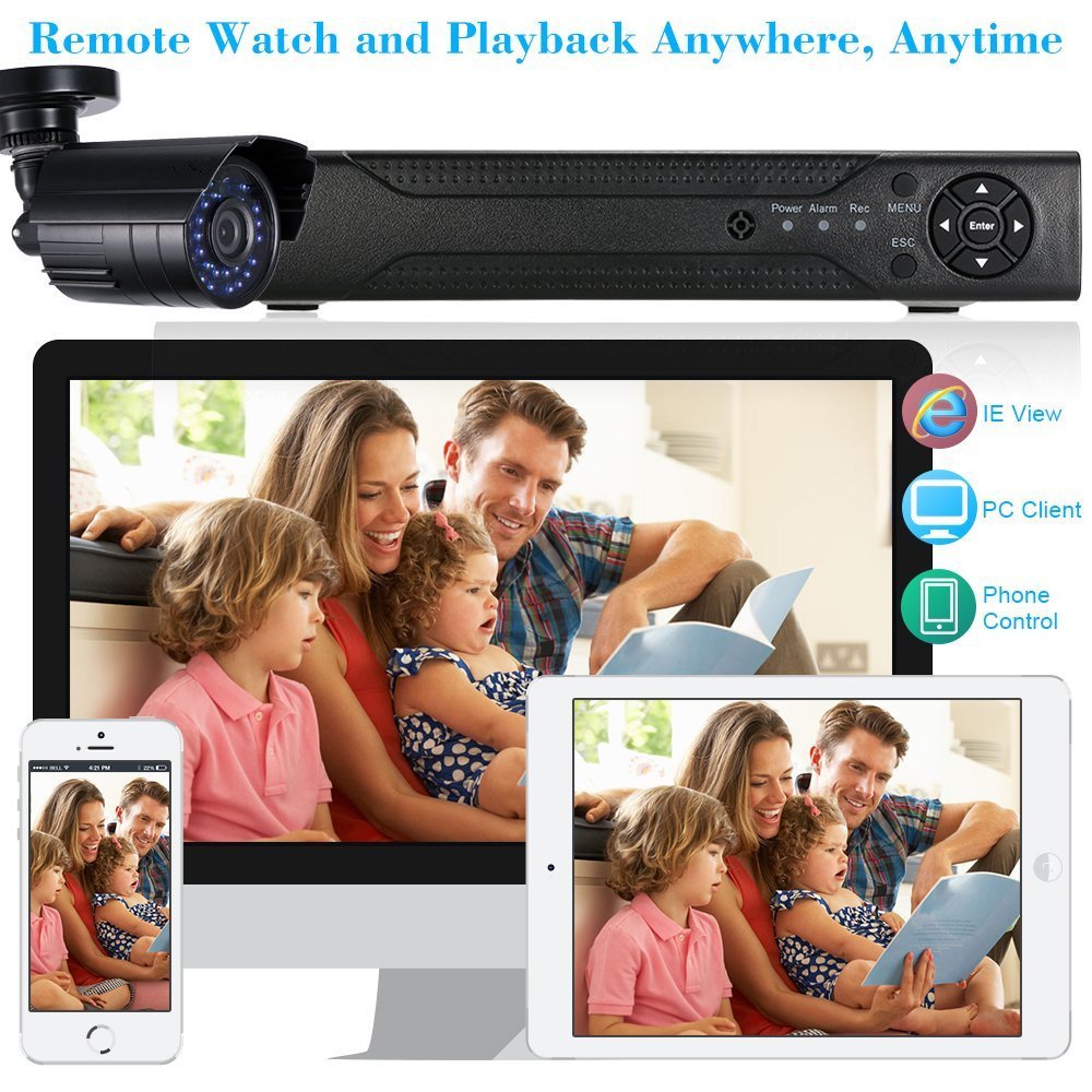 Surveillance Security System 16 Channel Standalone H.264 DVR 16pcs CCTV Day/Night Camera