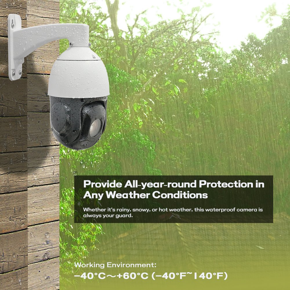 On Sale Courtyard Surveillance UNV Camera IP Real-Time Motion Detection 5.5~99mm Lens PTZ Camera 20X Zoom