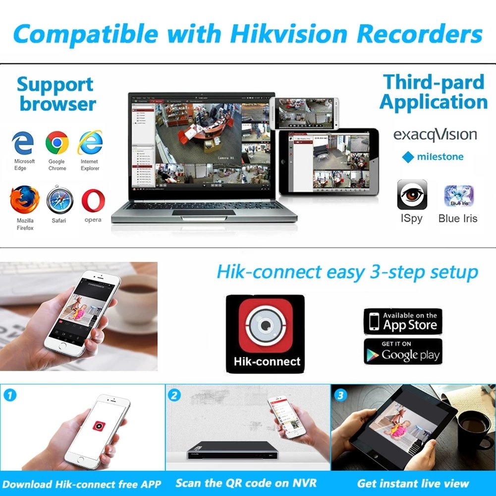 Hik POE NVR 4K 8MP 16CH DS-7616NXI-K2/16P Embedded Plug & Play 4K Video Recorder 2 SATA Max 12TB Interfaces 8 POE Port H.265