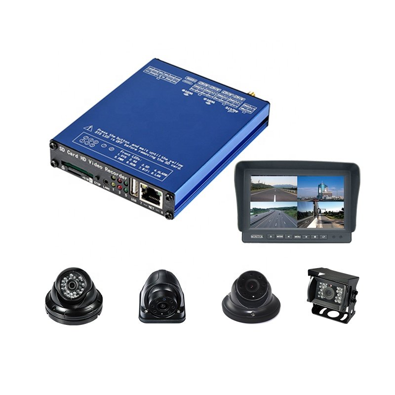Taxi cameras DVR,SOS Button Alarm 4G GPS WIFI limousine surveillance camera system,1080P MDVR