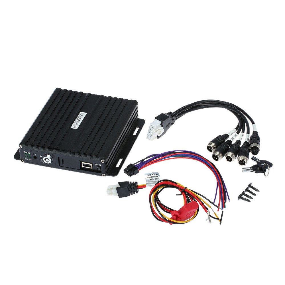 h.265 4g gps vehicle sd card mobile dvr 4 ch 1080p mdvr