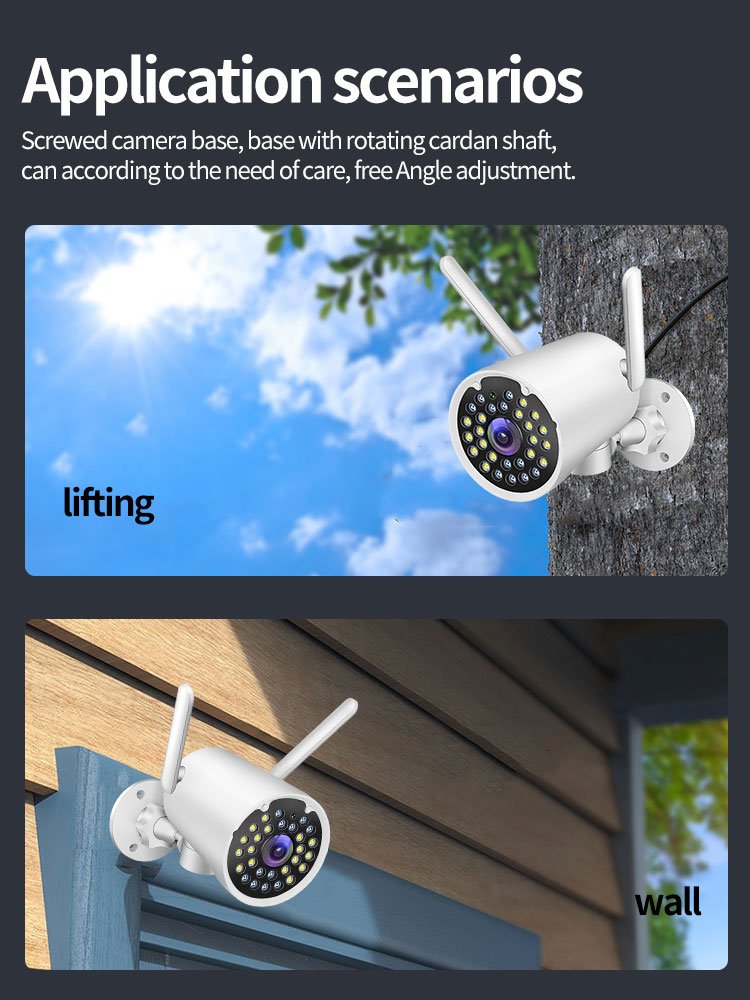 Tuya Smart high quality outdoor single length bullet surveillance system WiFi ptz network camera