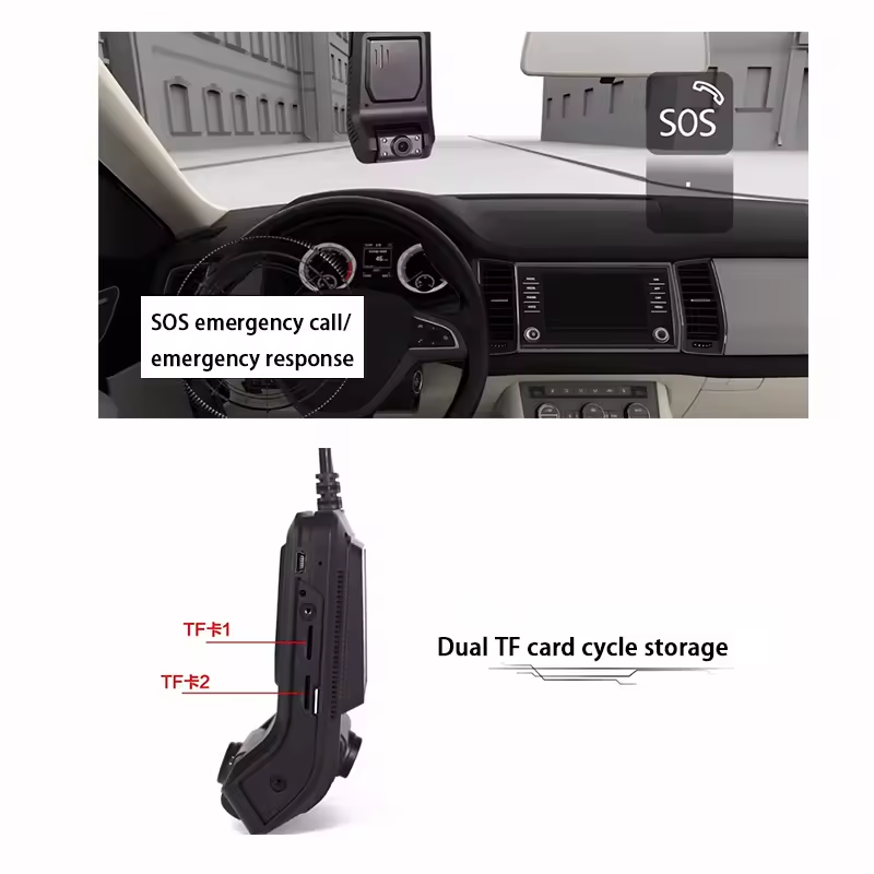 4G Dash Cam 360 Driving Recorder Car Surveillance Camera Mini Camera Wifi Dash Cam Front And Rear 4K
