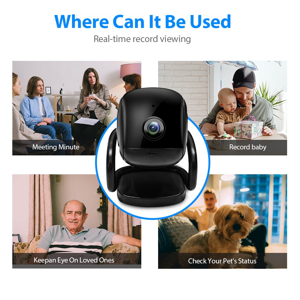 WESECUU Home Security Camera Wireless 2mp Hd Wifi 1080p P2P Video indoor Cctv mini cameras cctv camera wifi
