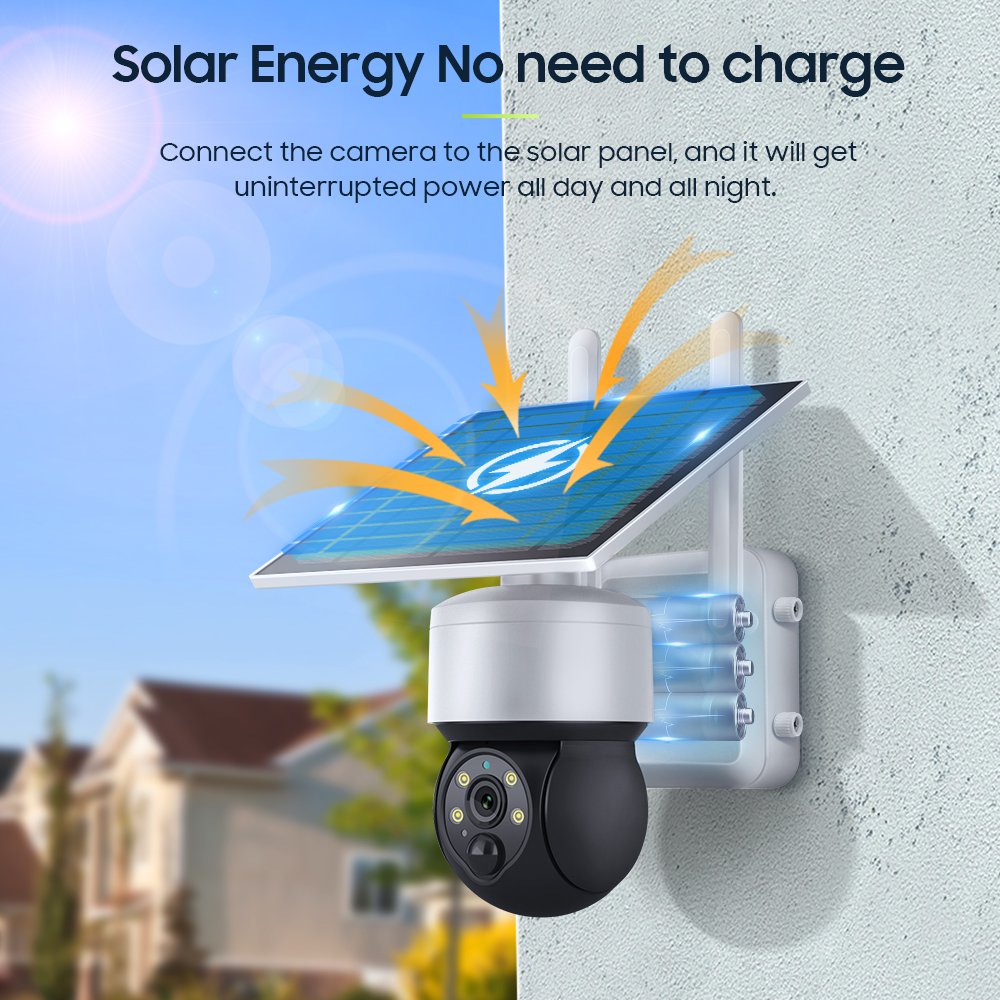New Mini 4G Network solar camera outdoor IP66 waterproof 3MP HD resolution pir human detection network CCTV surveillance camera