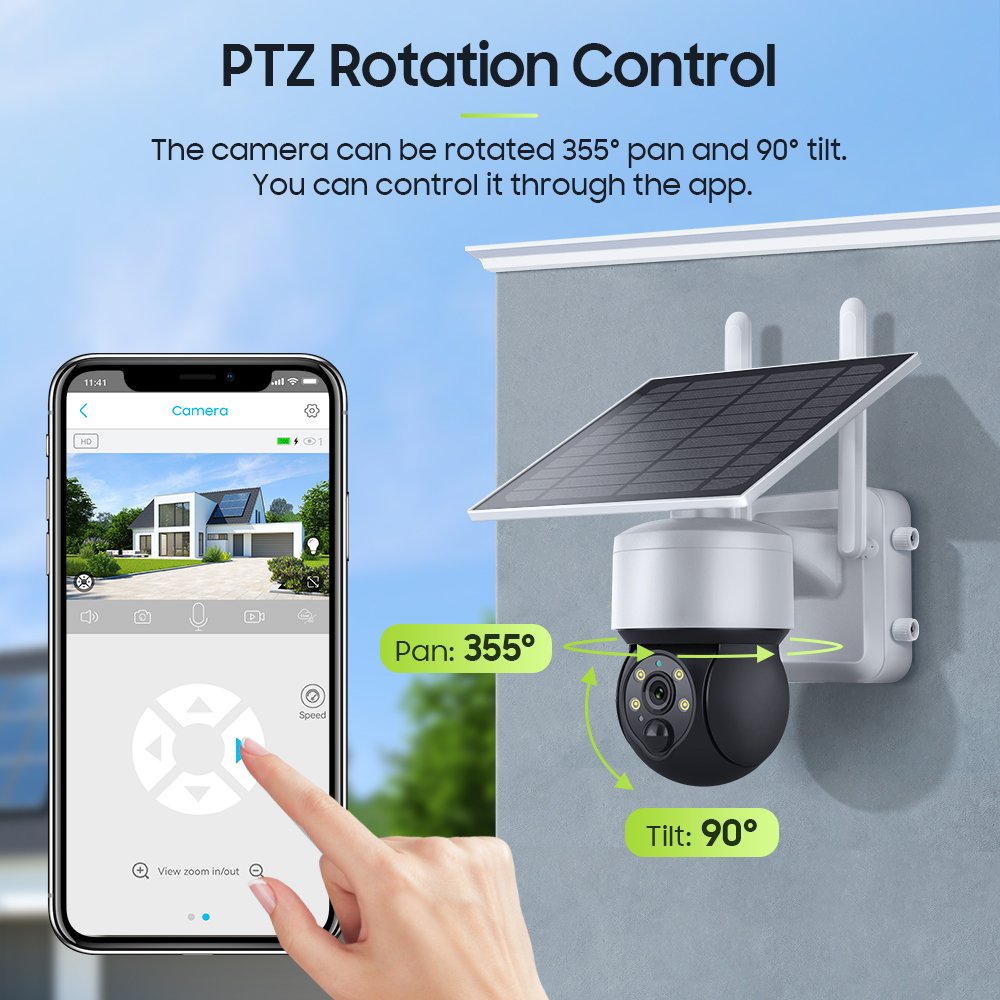 New Mini 4G Network solar camera outdoor IP66 waterproof 3MP HD resolution pir human detection network CCTV surveillance camera