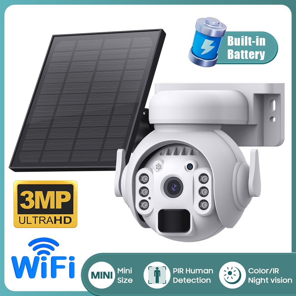 Lower Powered PIR 3MP Waterproof IR Night Vision Motion Outdoor Wildlife Hunting Trail Surveillance WIFI 4G Solar Camera Secu