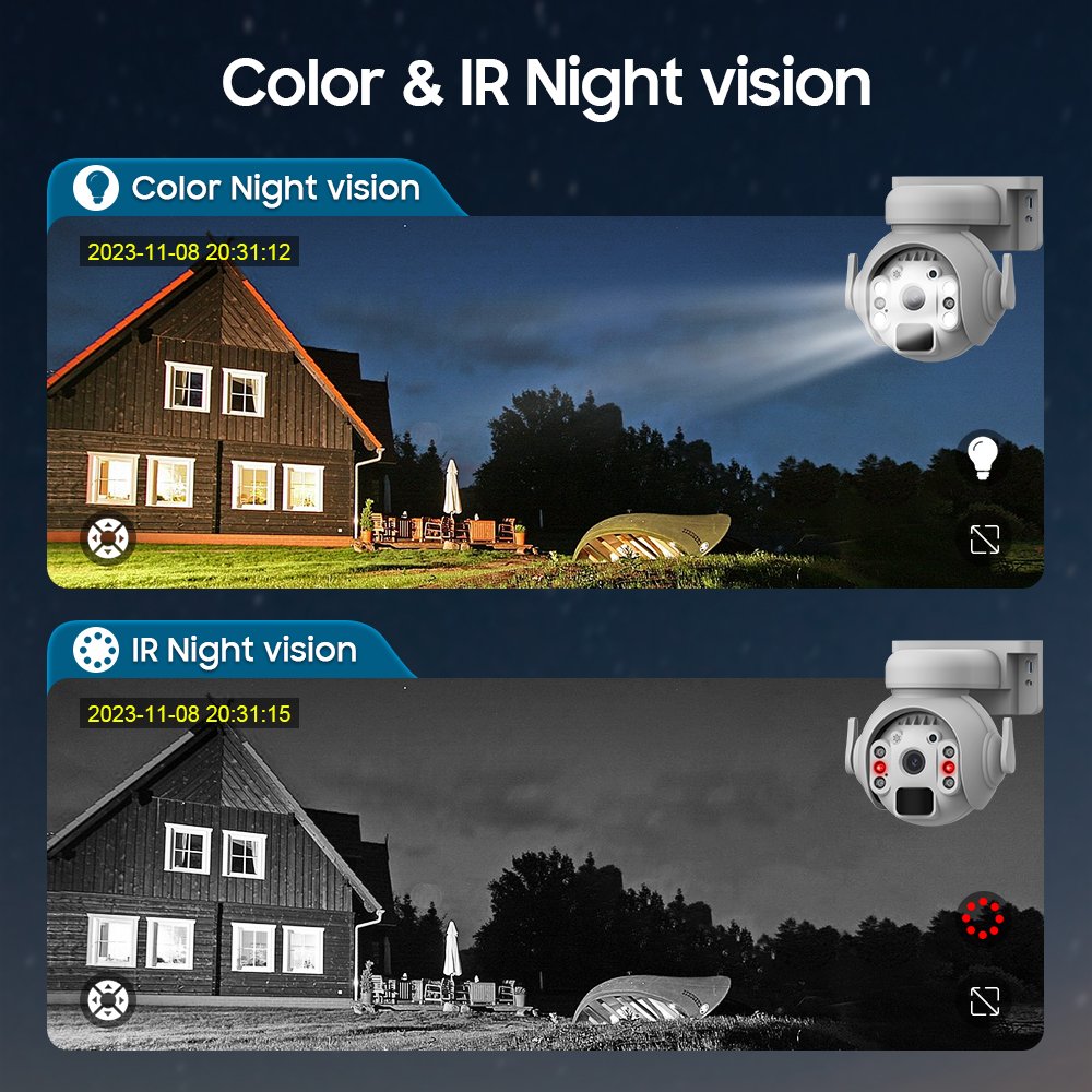 Lower Powered PIR 3MP Waterproof IR Night Vision Motion Outdoor Wildlife Hunting Trail Surveillance WIFI 4G Solar Camera Secu
