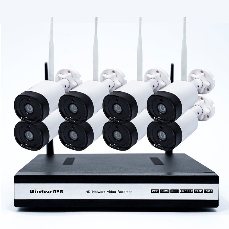 Newest Plug&Play 4CH Wireless NVR Surveillance System IR Night Vision CCTV Kit wifi ip camera alarm system hd 1080p wireless
