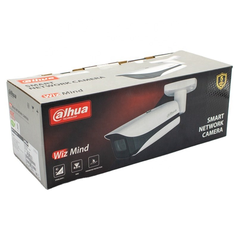 Dahua IPC-HFW5842E-Z4E Outdoor 8MP 8~32mm Zoom 120m long range IR Bullet cctv system face detection 4k people counting ip camera