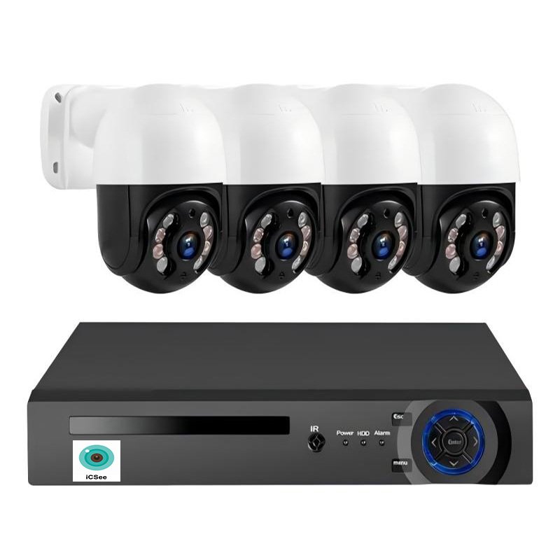 XMEye 4MP 8MP POE Network Camera Kit IP CCTV Two Way Audio NVR System poe ip Cameras Kit PTZ Outdoor poe Security Camera System