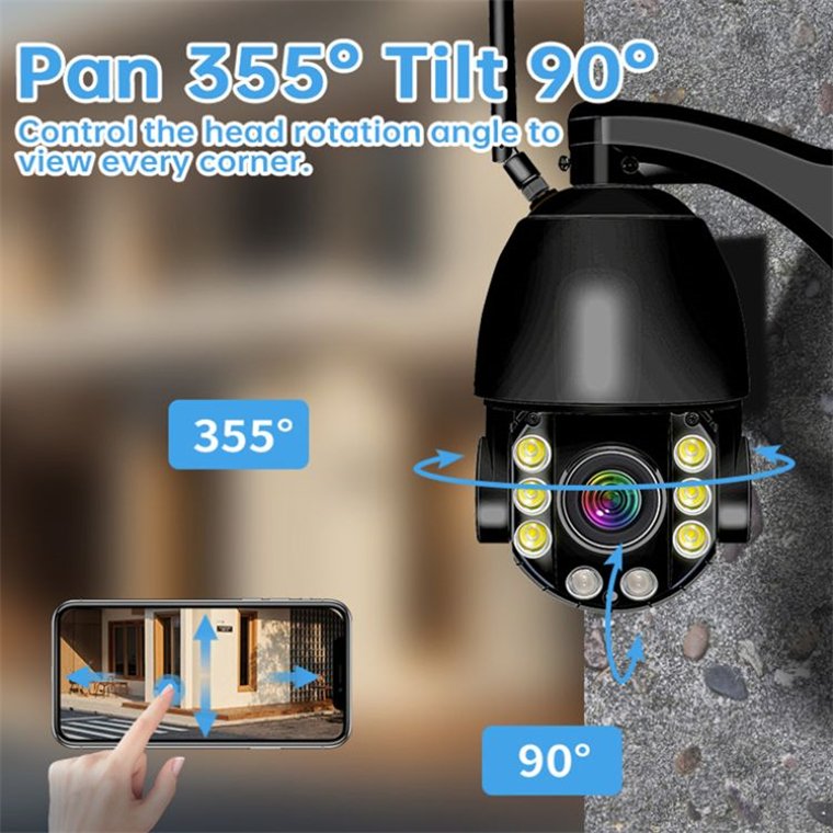 Rscamtom Color Night Vision CCTV Camera for Agricultural Surveillance Waterproof CCTV Camera for Urban Security