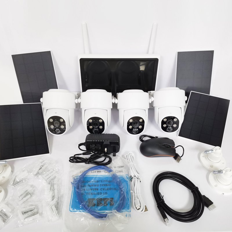 wireless outdoor wireless 4k home security 8mp night vision camera surveillance system without wifi