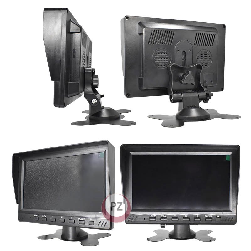 AHD 1080P 7 Inch IPS Screen Car Video Monitor Camera CCTV Surveillance Parking System With Cigarette Lighter Power Supply