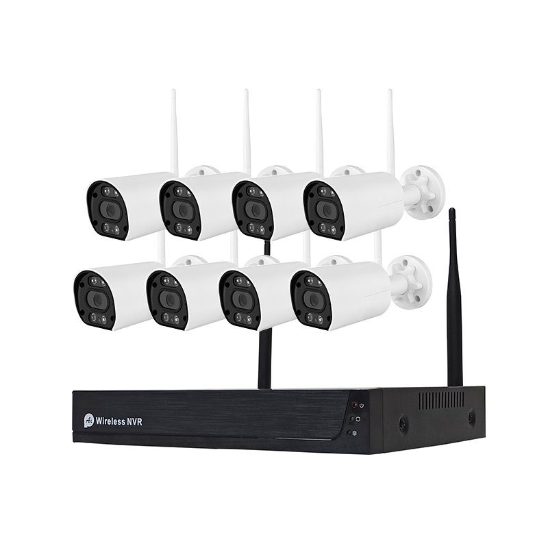 Tuya 3MP 8ch 4ch wireless NVR kit bullet cctv security camera set wifi network surveillance cameras system