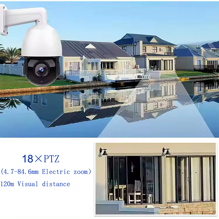 Mini High-Speed Dome Camera with 18x Zoom & 360 Continuous Rotation for Outdoor Surveillance Systems