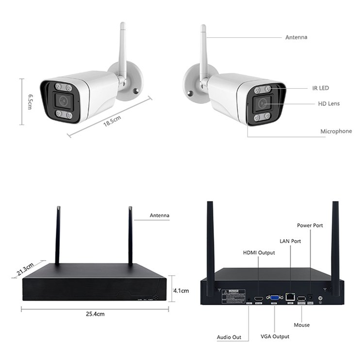 Wireless Home Security Camera kits video surveillance wifi camera system CCTV wireless camera CCTV Surveillance System