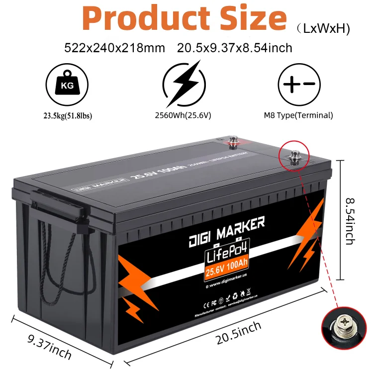 Wholesale LiFePo4 12v 50AH 100Ah 200Ah 400Ah Bluetooth IP65 Waterproof Deep Cycles Rechargeable Solar lithium ion Battery