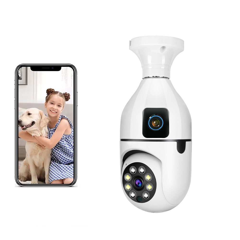 Wholesale New HD 360 v380pro Wifi CCTV Camera Light E27 Bulb Security Surveillance IP PTZ Camera