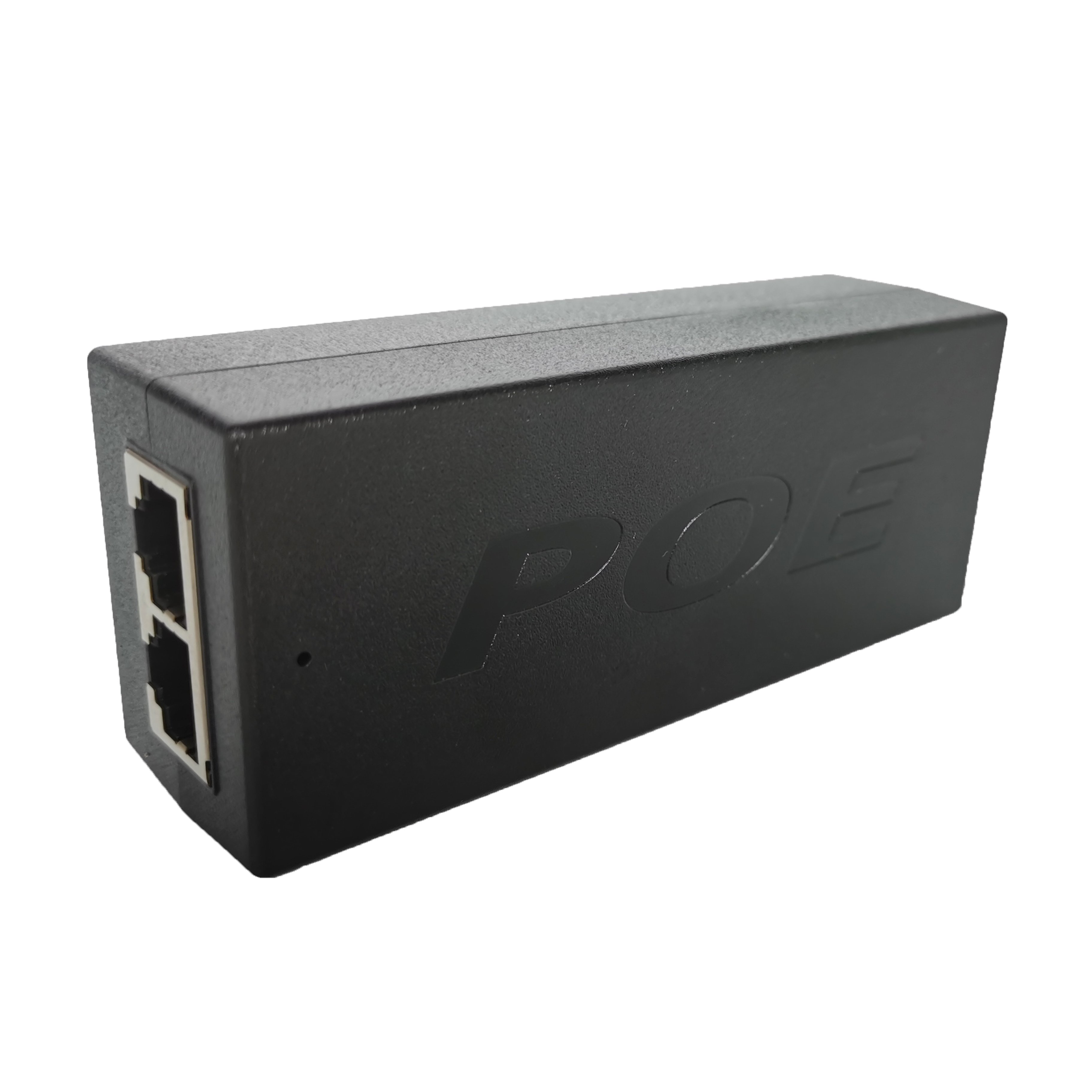 AC Input 100-240V IEEE802.3af/at Poe Injector with 2x1000M RJ45 PoE Ports Adapter 30w